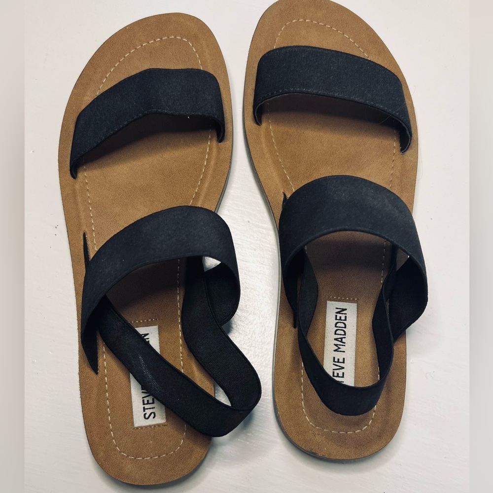 Steve Madden Roma Sandals in Black - Women’s Size 8 - Picture 4 of 6